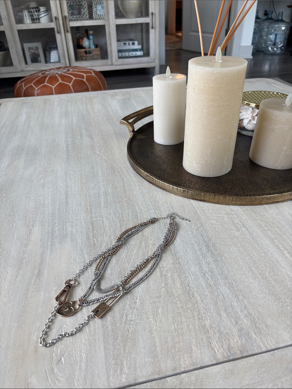 Free People Layered Mixed-Metal Chain Necklace - Silver and Gold Tones
